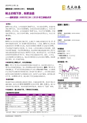 2019年三季报点评：稀土价格下跌，拖累业绩