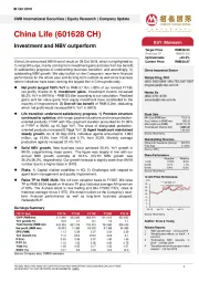 Investment and NBV outperform