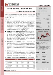 点评报告：Q3单季营收回暖，费用端拖累净利