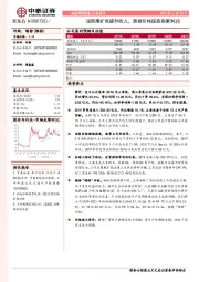 逆周期扩张提升收入，面板价格探底拖累利润