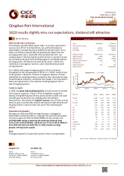 3Q19 results slightly miss our expectations; dividend still attractive