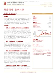 销量领跑 量利双收