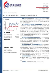 Q3收入利润加速增长，2019股权激励计划发布