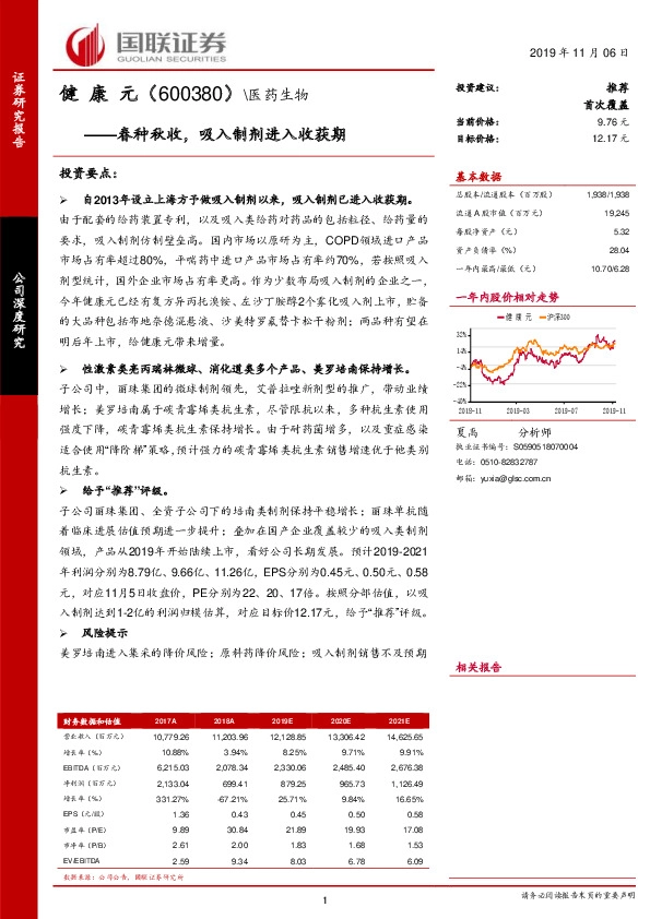 春种秋收，吸入制剂进入收获期