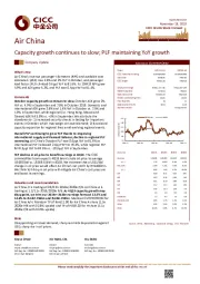 Capacity growth continues to slow; PLF maintaining YoY growth
