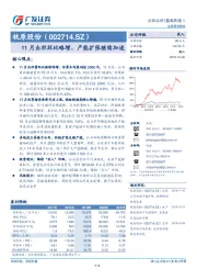 11月出栏环比略增，产能扩张继续加速