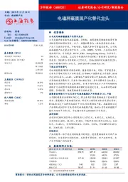 电磁屏蔽膜国产化替代龙头