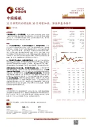 11月供需同比增速较10月均有加快，客座率基本持平