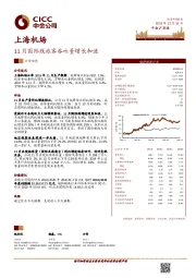 11月国际线旅客吞吐量增长加速