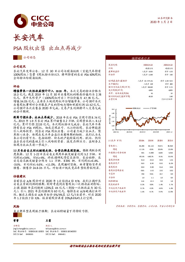 PSA股权出售 出血点再减少