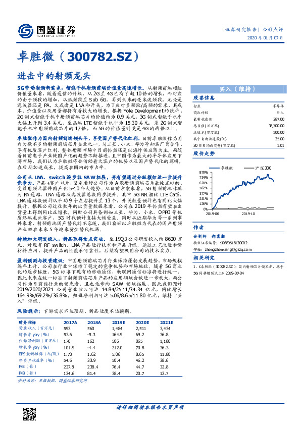 进击中的射频龙头
