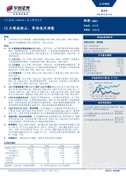 重大事项点评：12月增速转正，等待通用调整