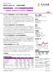 2019年12月销量点评：新品持续放量，2020年销量弹性或将显现