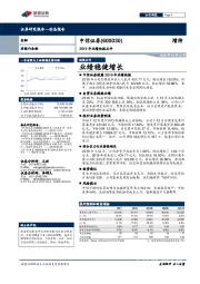 2019年业绩快报点评：业绩稳健增长