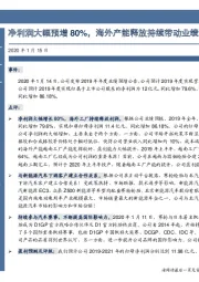 净利润大幅预增80%，海外产能释放持续带动业绩增长！