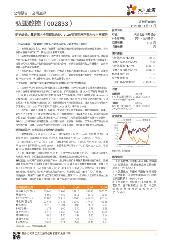 逆势增长、奠定国内全面领先地位，2020有望迎来产能与市占率双升