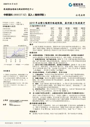 2019年业绩大幅增长略超预期,盈利能力快速提升