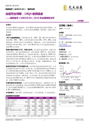 2019年业绩预告点评：业绩符合预期，19Q4继续提速