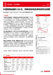 2019年业绩预告点评：计提商誉减值约50亿，扣除该影响后净利润符合预期