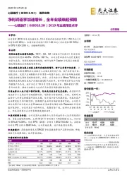 2019年业绩预告点评：净利润逐季加速增长，全年业绩略超预期