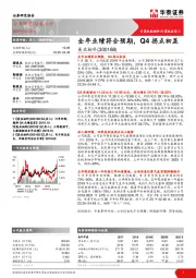 全年业绩符合预期，Q4拐点初显