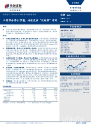 2019年业绩预告点评：业绩预告符合预期，持续受益“泛射频”布局