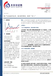 C3产业链盈利良好,C2值得期待,维持“买入”