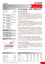 全年符合预期，看好“商密+安全”