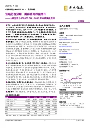 2019年业绩快报点评:业绩符合预期,期待更高质量增长