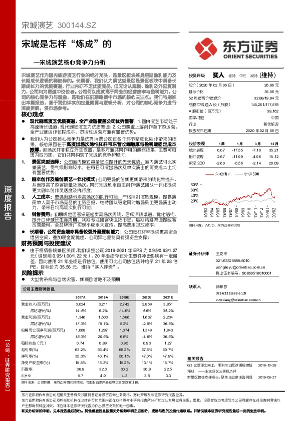 宋城演艺核心竞争力分析：宋城是怎样“炼成”的