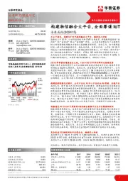 构建物信融合大平台，全面筹谋IoT