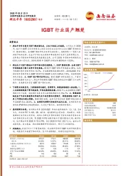 IGBT行业国产翘楚