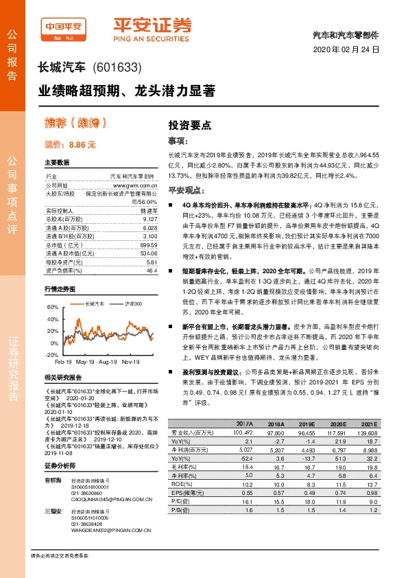 业绩略超预期、龙头潜力显著