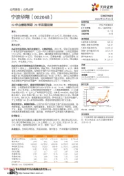 19年业绩超预期 20年有望延续