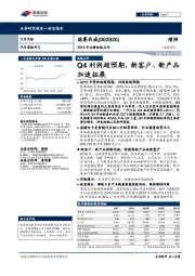 2019年业绩快报点评:Q4利润超预期,新客户、新产品加速拓展