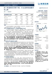 收入快速增长利润下滑，行业底部快速提升市占率
