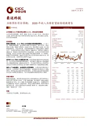 业绩预告符合预期，2020年收入业绩有望继续稳健增长