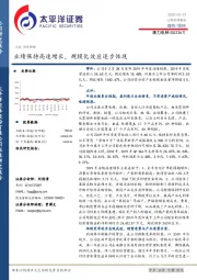 业绩保持高速增长，规模化效应逐步体现