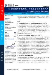 业绩快报点评：Q4营收创单季度新高，将受益于动力电池扩产