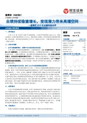 2019年业绩快报点评：业绩持续稳健增长，变现潜力带来高增空间