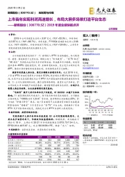 2019年度业绩快报点评:上市首年实现利润高速增长,布局大屏多场景打造平台生态