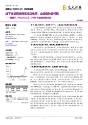 2019年业绩快报点评：旗下遥望网络拓展社交电商，业绩增长超预期