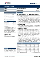 2019年年报点评：成本控制稳健，产量影响公司业绩