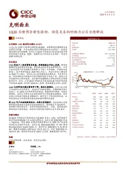 1Q20业绩预告增长强劲，供需关系向好助力公司业绩释放