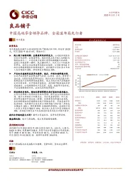 中国高端零食领导品牌，全渠道布局先行者