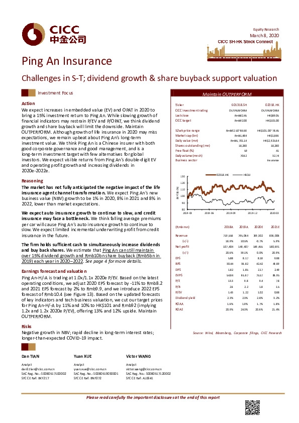 Challenges in S-T; dividend growth & share buyback support valuation