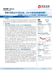 2019年年报及一季报业绩预告点评：减值计提是去年亏损主因，2020年将实现恢复性增长