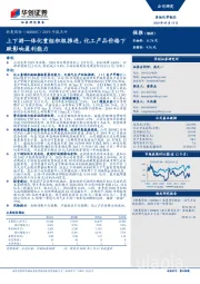 2019年报点评：上下游一体化重组积极推进，化工产品价格下跌影响盈利能力