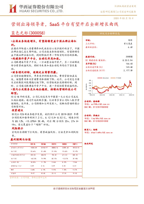 营销出海领导者，SaaS平台有望开启全新增长曲线