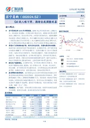 Q4收入略下滑，期待自我调整改善